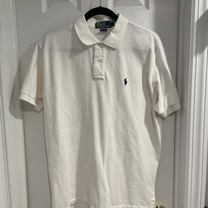Men’s Short-sleeve White Polo